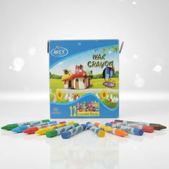 Apex Wax Crayons 12 Colours