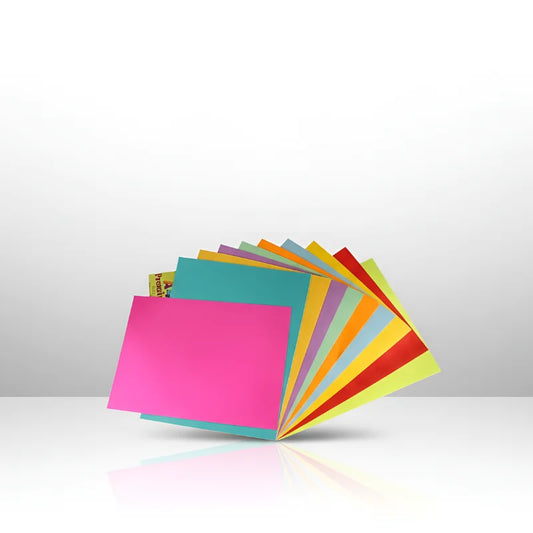 Color Colour Paper Pack of 100 Sheets, Multi Colors - A4 Size Imported 70gm