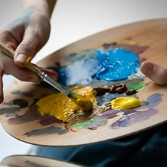 Color Mixing Palette Hand Holding