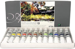 Maries Acrylic Colour Tube – 12 Color Pack