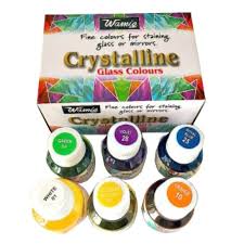 Glass Color Set / Glass Paints – Pack of 6 Pcs.
