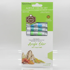 keep Smiling Acrylic Colour Tube – 12 Color Pack