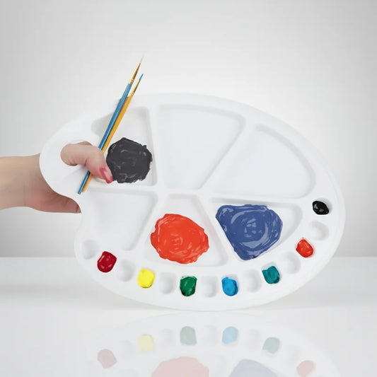Color Mixing Palette Hand Holding