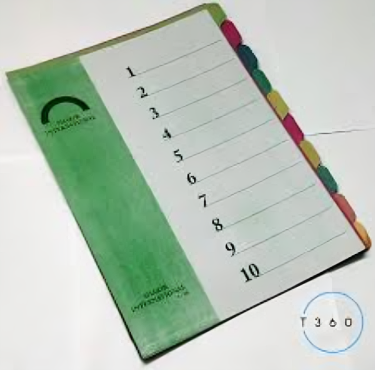 Separator Set (Card) – A4 Size (Local)